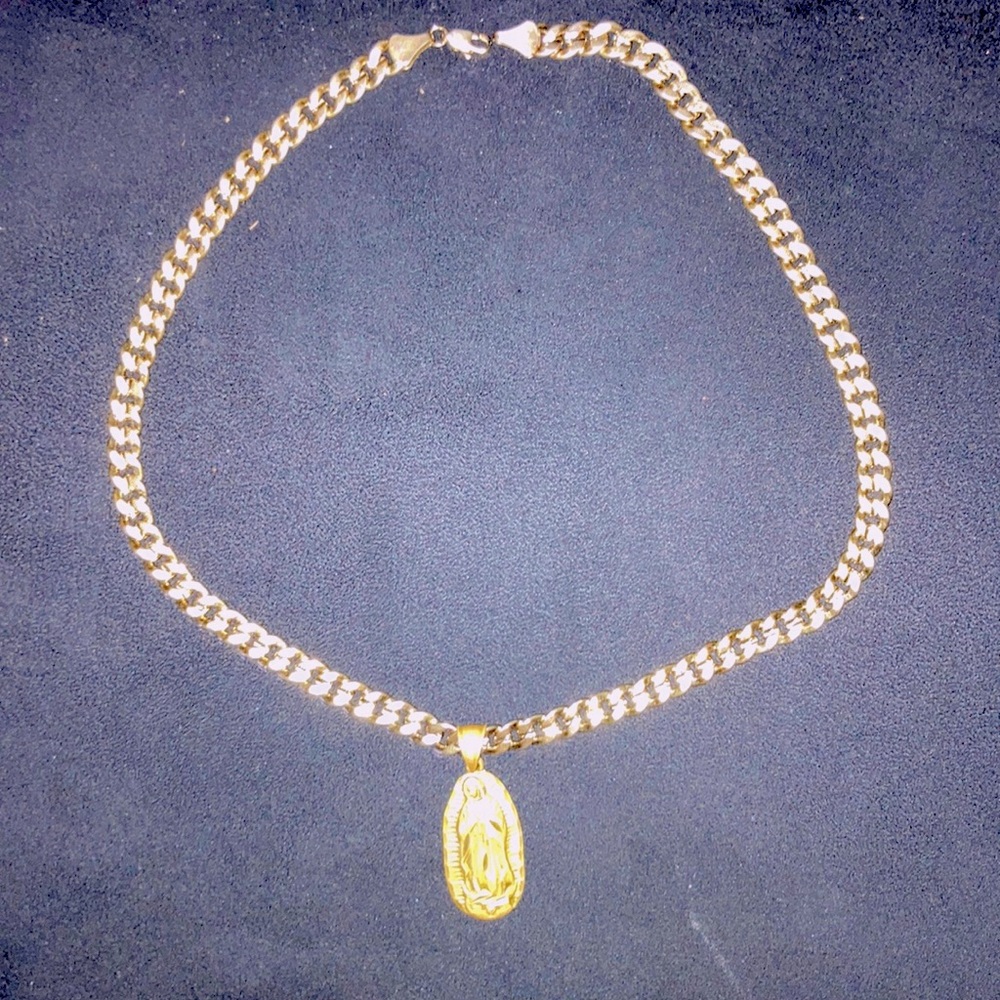 14k & 18k Gold Jesus piece Necklace - Picture 1 of 1